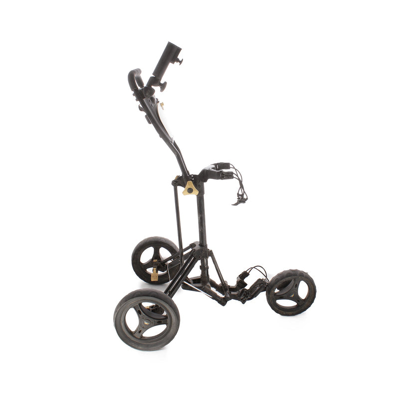 PowaKaddy Twinline 3-Wheel Push Trolley - Black