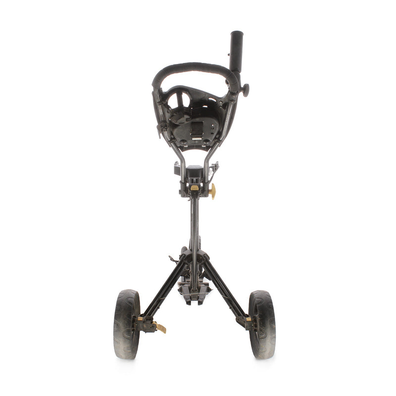 PowaKaddy Twinline 3-Wheel Push Trolley - Black