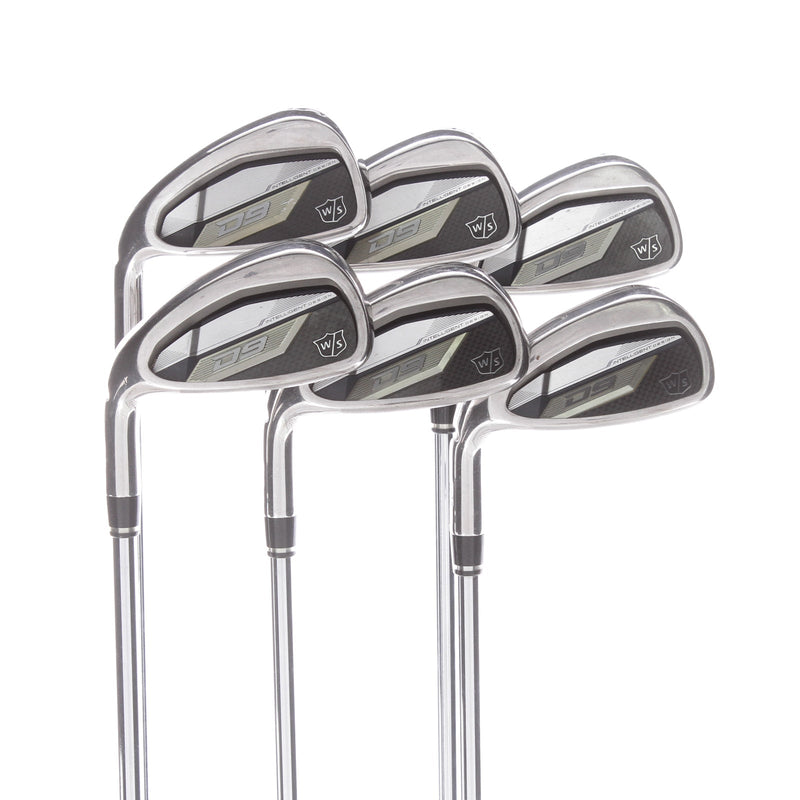 Wilson D9 Steel Ladies Left Hand Irons 5-PW Ultralite - KBS Max