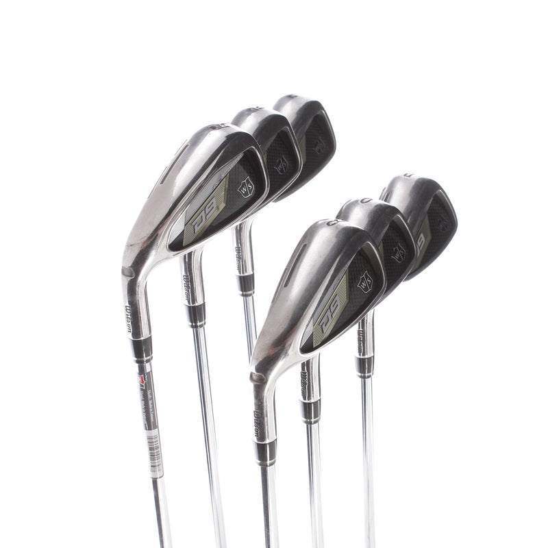 Wilson D9 Steel Ladies Left Hand Irons 5-PW Ultralite - KBS Max