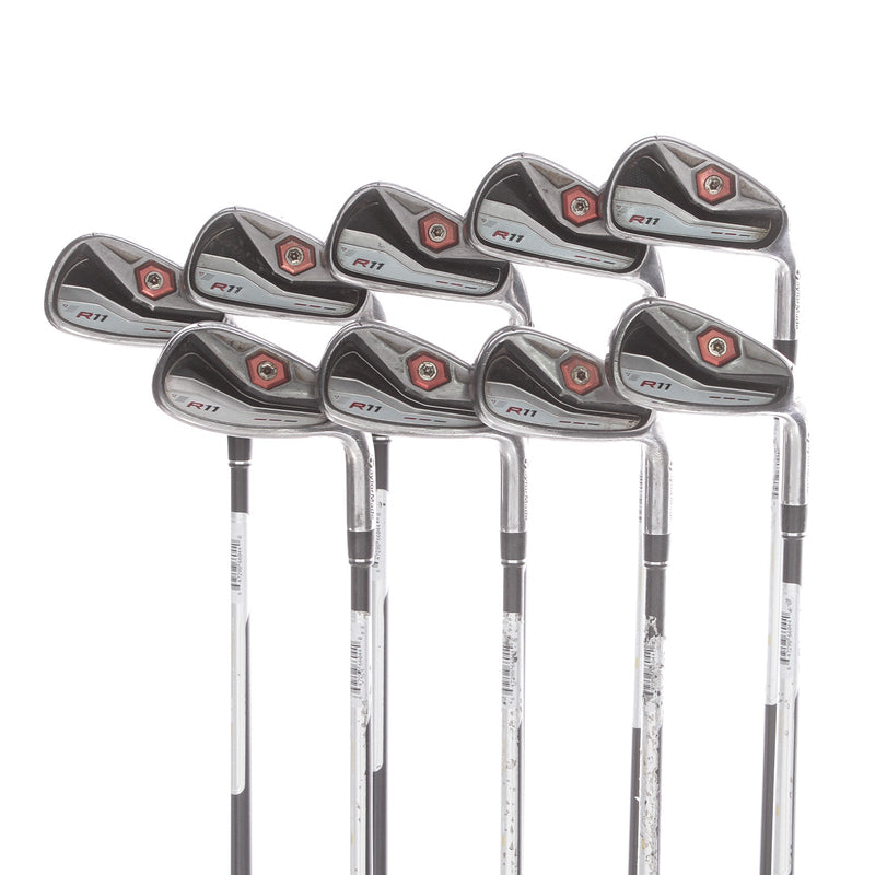 TaylorMade R11 Graphite Mens Right Hand Irons 4-PW+AW+SW Standard Stiff - Fujikura Motore 65