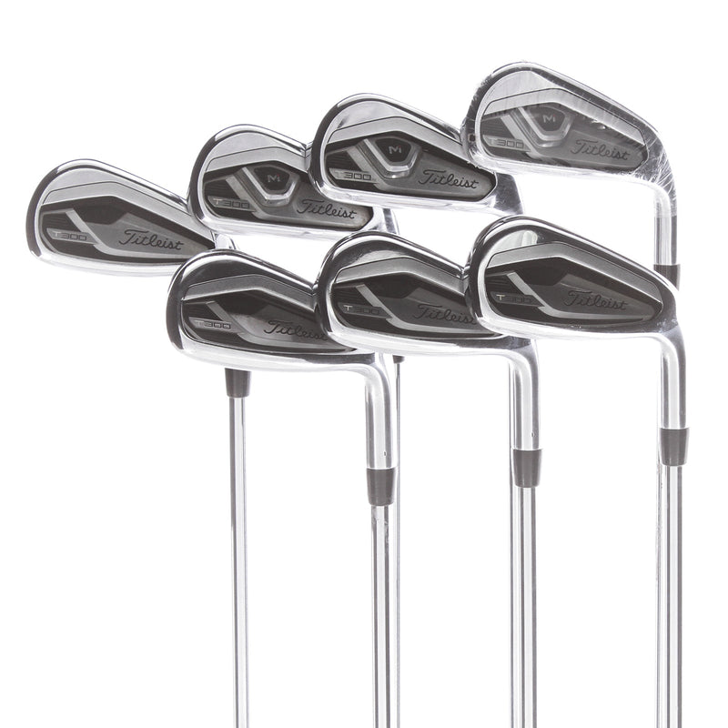 Titleist T300 Steel Mens Right Hand Irons 5-PW+48 Regular - True Temper AMT R300 Red