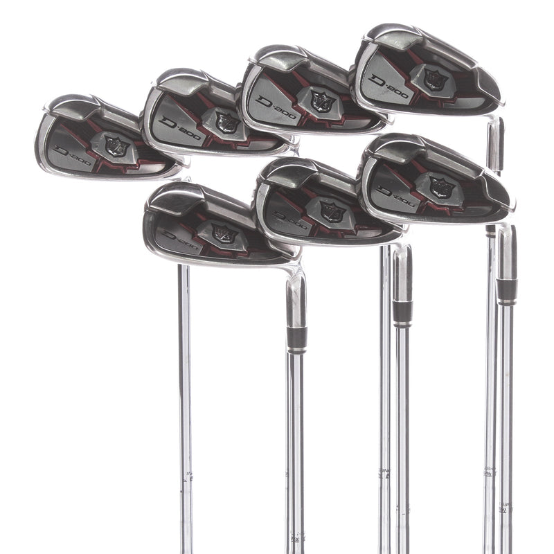 Wilson D200 Steel Mens Right Hand Irons 5-SW 2* Upright Uniflex - Wilson SL85