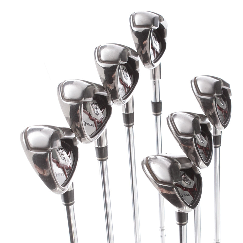 Wilson D200 Steel Mens Right Hand Irons 5-SW 2* Upright Uniflex - Wilson SL85