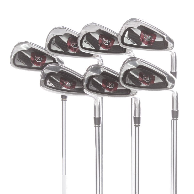 Wilson D100 Steel Mens Right Hand Irons 5-SW Uniflex - True Temper