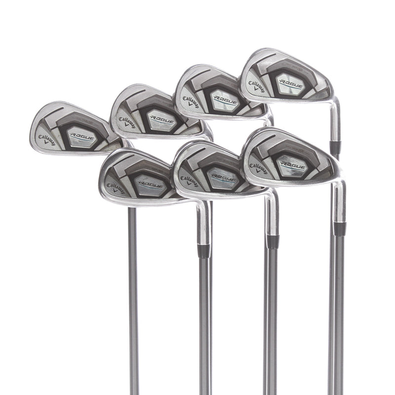 Callaway Rogue Graphite Mens Right Hand Irons 4-PW Standard Regular - Aldila Synergy 60 R A