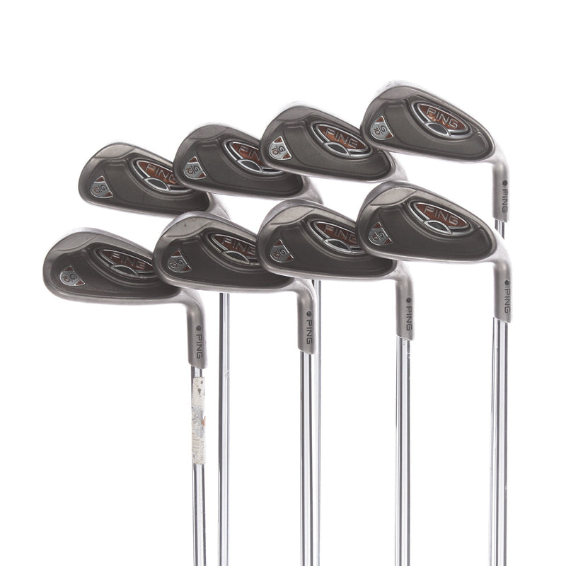 Ping G10 Steel Mens Right Hand Irons 4-SW Black Dot Regular - Ping AWT