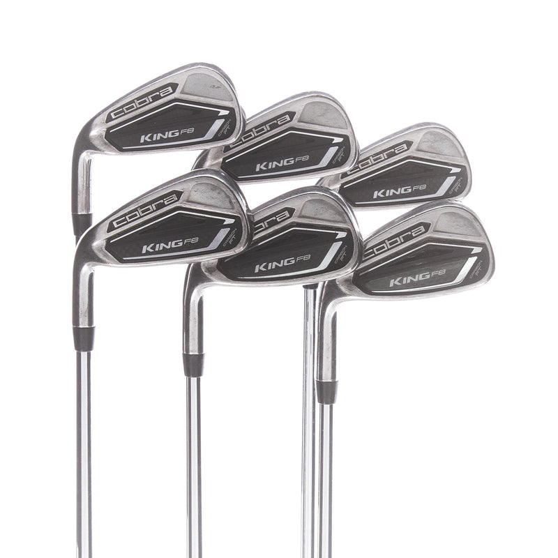 Cobra F8 Steel Mens Left Hand Irons 4-9 Stiff - NSPro Modus3 Tour 120