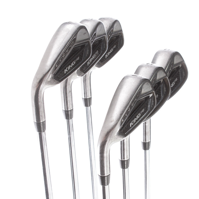 Cobra F8 Steel Mens Left Hand Irons 4-9 Stiff - NSPro Modus3 Tour 120