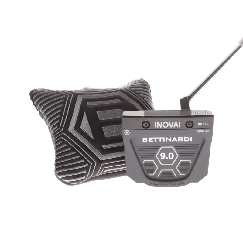 Bettinardi Inovai 9.0 Mens Right Hand Putter 33.5" Mallet - Lamkin Deep Etched