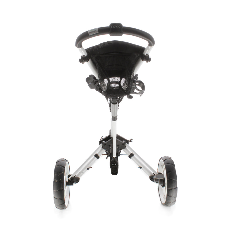 ClicGear Rovic 3-Wheel Push Trolley - White