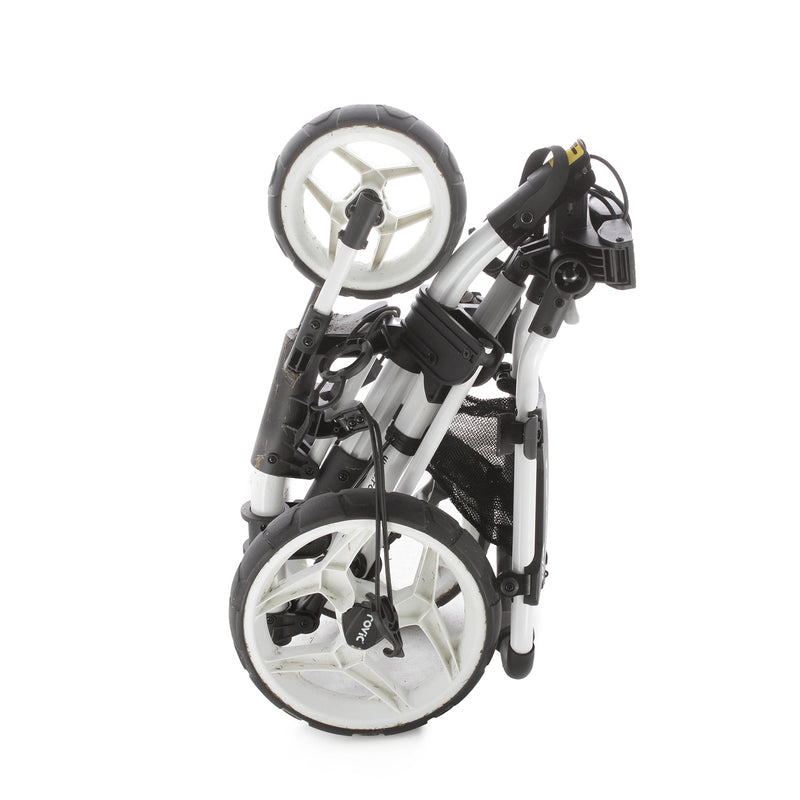 ClicGear Rovic 3-Wheel Push Trolley - White