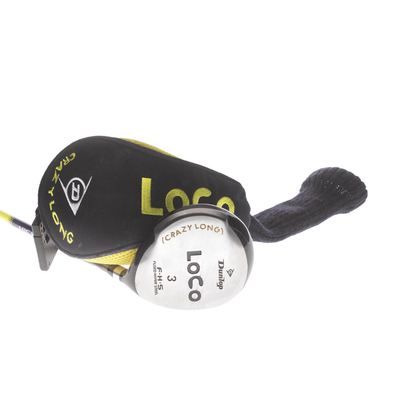 Dunlop Loco Graphite Mens Right Hand Fairway 3 Wood 15* Regular - Dunlop FW Striper