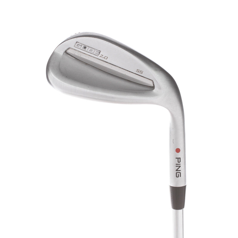 Ping Glide 2.0 Steel Mens Right Hand Sand Wedge Red Dot 56* 12 Bounce SS Grind Regular - Ping AWT 2.0