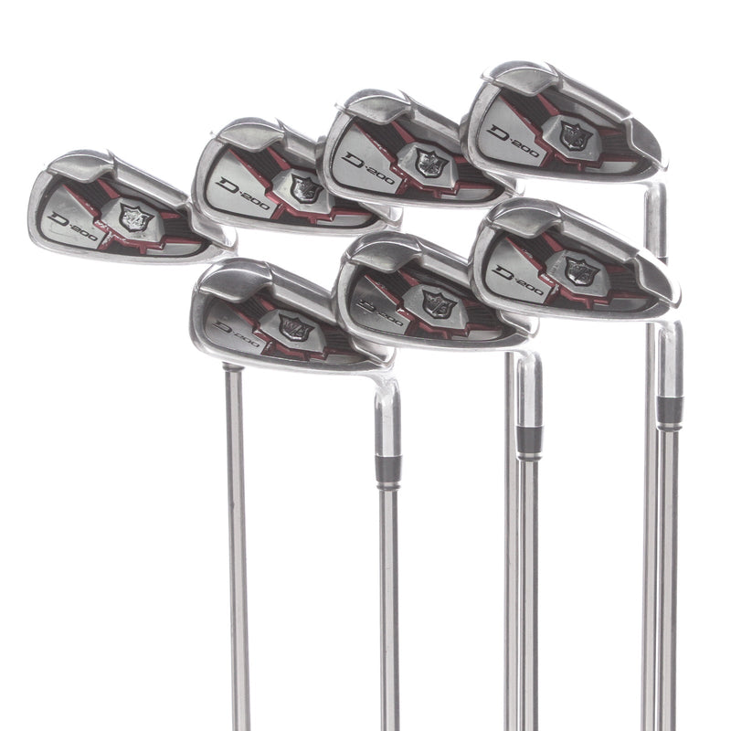 Wilson Staff D200 Graphite Mens Right Hand Irons 5-SW Standard Regular - UST Mamiya Elements Chrome 59FR