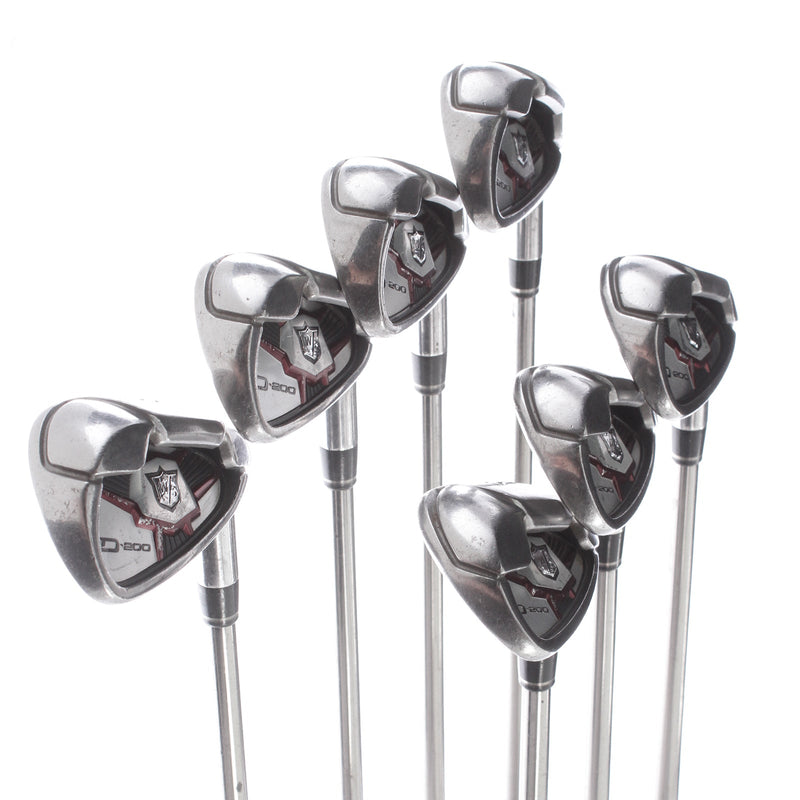 Wilson Staff D200 Graphite Mens Right Hand Irons 5-SW Standard Regular - UST Mamiya Elements Chrome 59FR