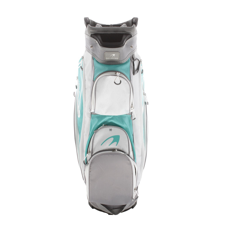 Benross Jewl Cart Bag - Aqua/Grey/White