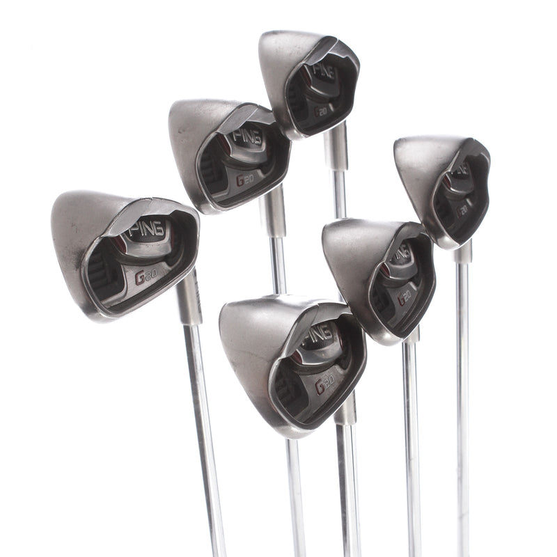 Ping G20 Steel Mens Right Hand Irons 5-PW Black Dot Regular - Ping CFS