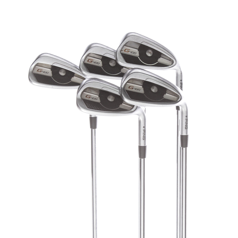 Ping G400 Steel Mens Right Hand Irons 6-PW Black Dot Regular - Ping AWT 2.0