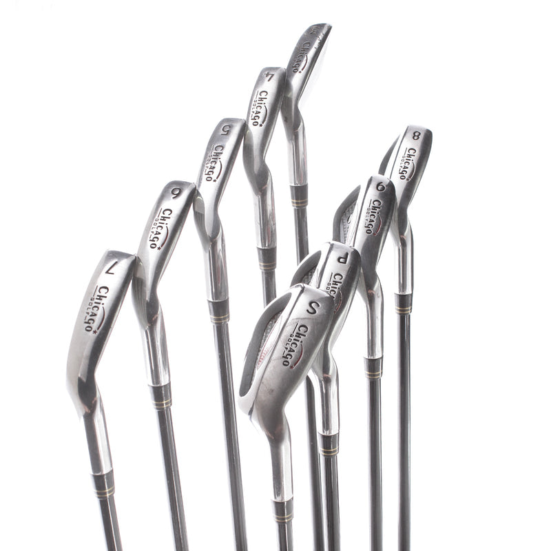 Chicago Golf Z-Series Graphite Mens Right Hand Irons 3-SW Regular - Chicago Z-Series