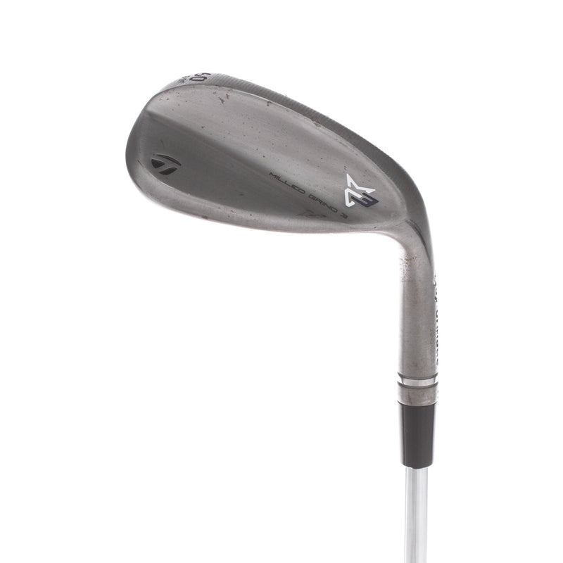 TaylorMade Milled Grind 3 Steel Mens Right Hand Lob Wedge 60* 9 Bounce LB Grind Stiff - Dynamic Gold S200