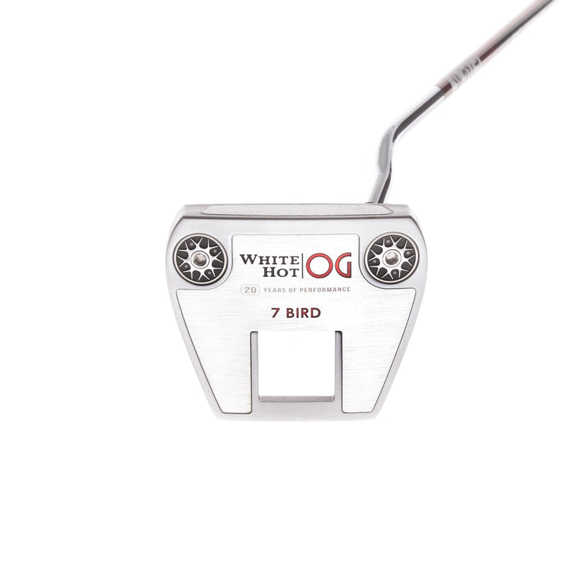 Odyssey White Hot OG 7 Bird Mens Right Hand Putter 33" Mallet - Golf Pride Reverse Taper