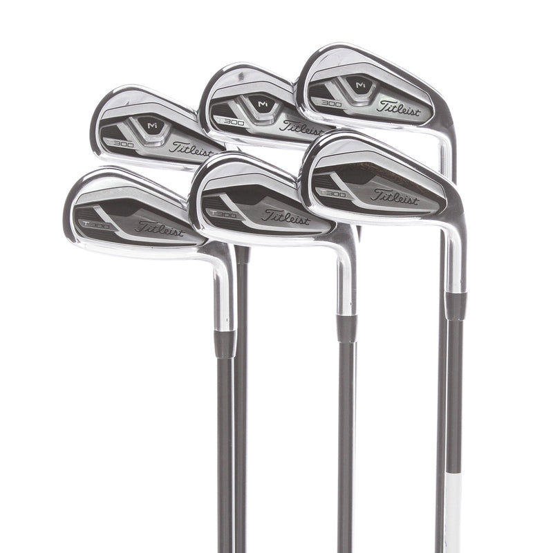 Titleist T300 Graphite Mens Right Hand Irons 5-PW Regular - Tensei AV Red (AM2)