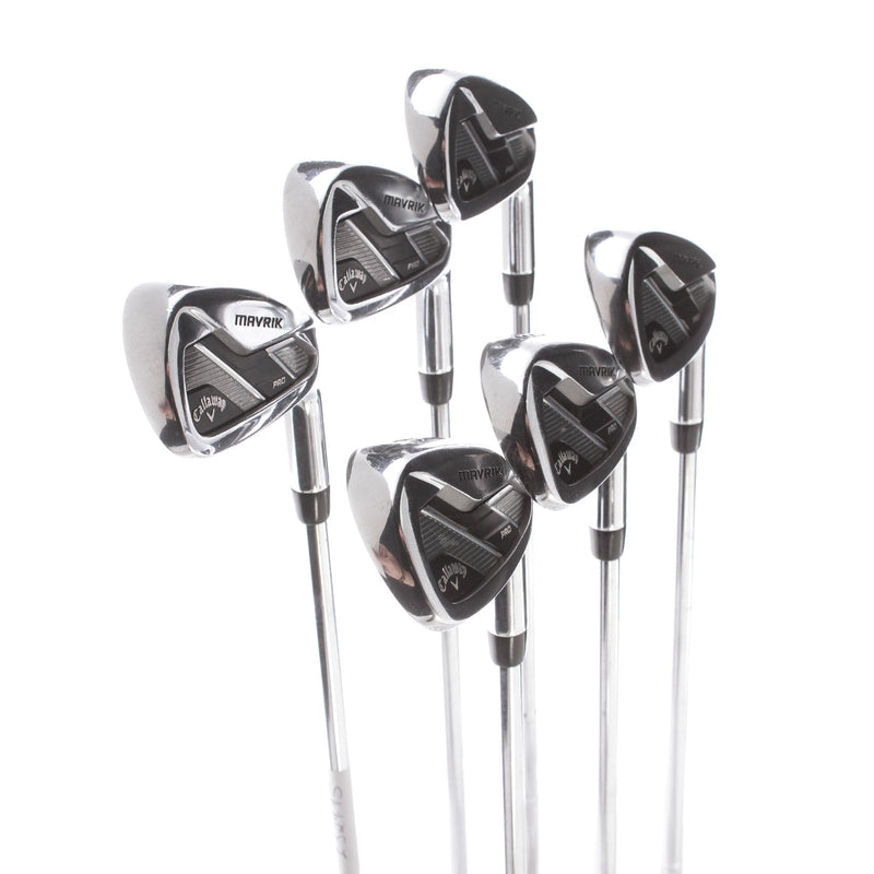 Callaway Mavrik Pro Steel Mens Right Hand Irons 5-PW Stiff - True Temper Elevate 105