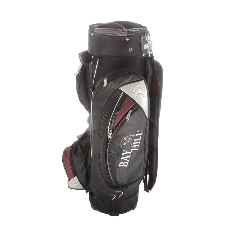 Bay Hill Cart Bag - Black/Grey/Clart