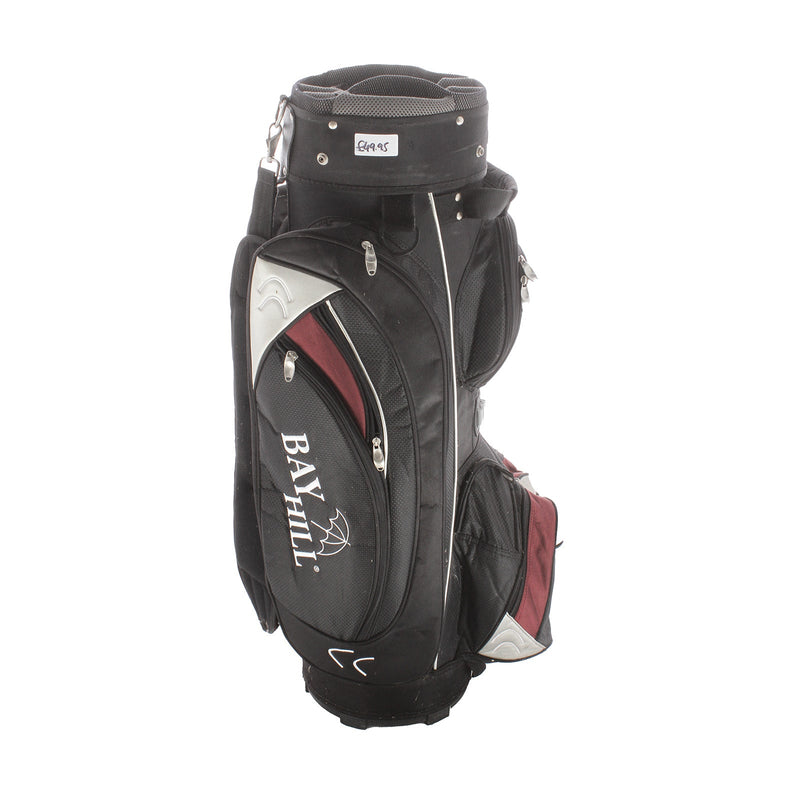 Bay Hill Cart Bag - Black/Grey/Clart