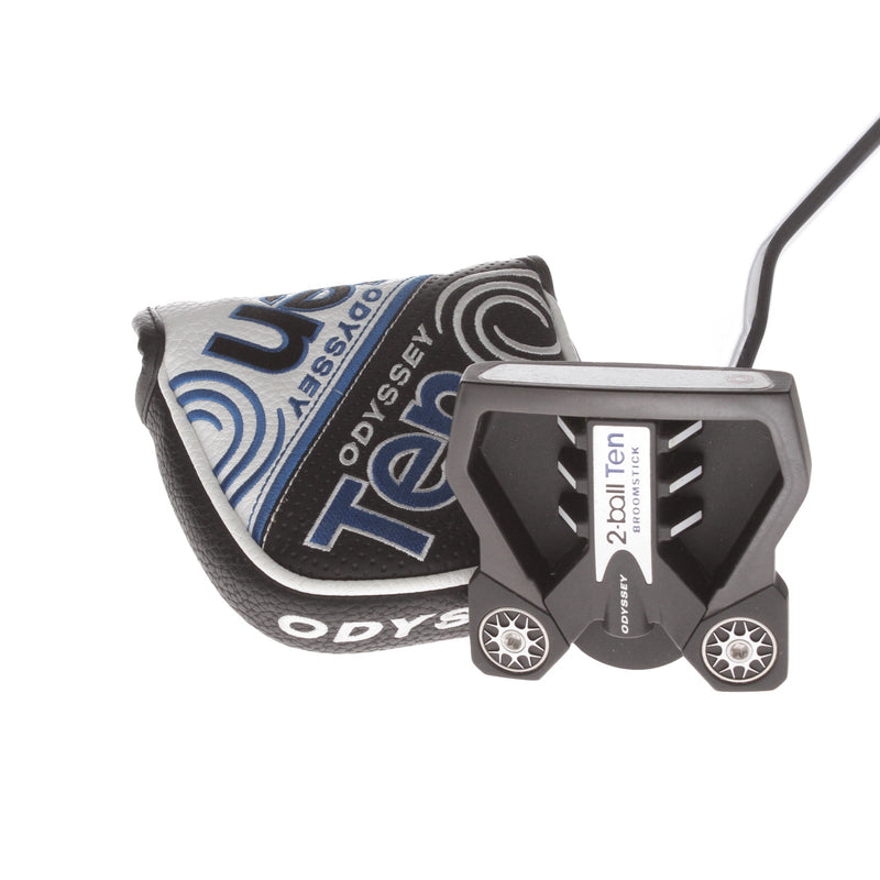 Odyssey 2-Ball Ten Broomstick Mens Right Hand Putter 44" Mallet - Winn+ Master Wrap Tour Series