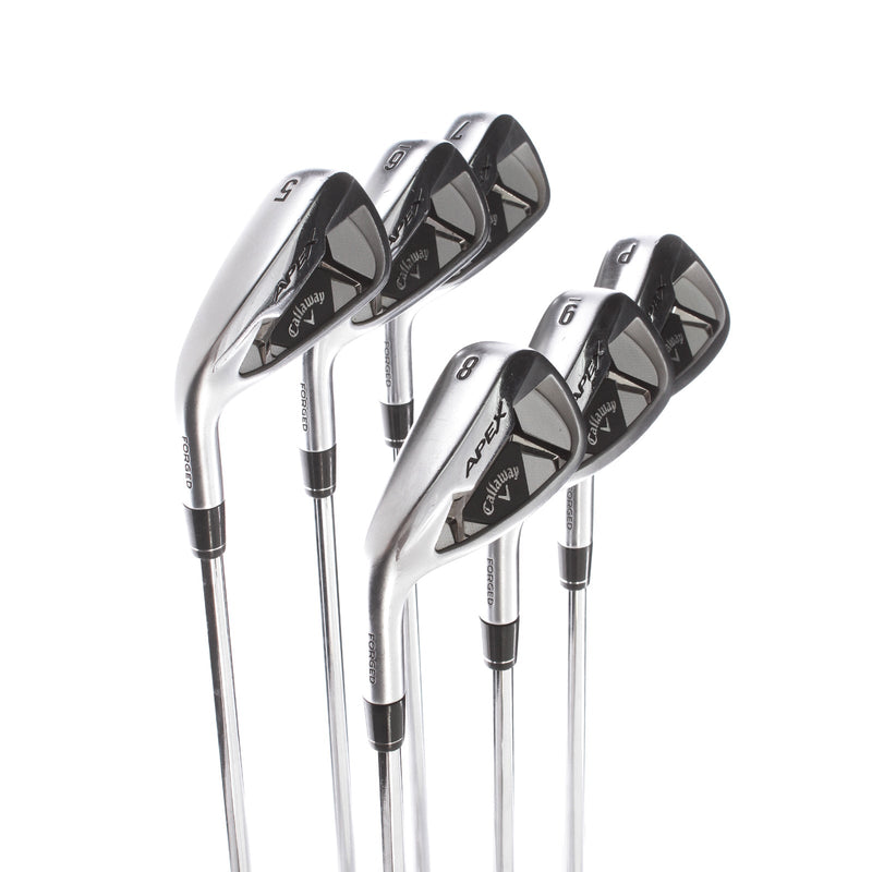 Callaway Apex 21 Steel Mens Left Hand Irons 5-PW Regular - True Temper Elevate MPH 95