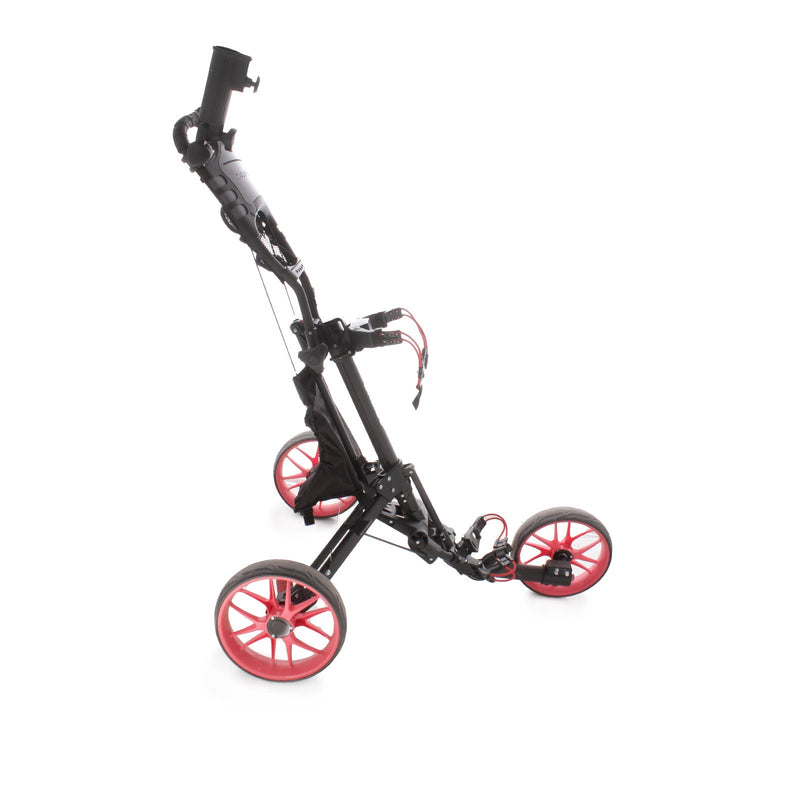 Druids 3-Wheel Push Trolley - Black/Red