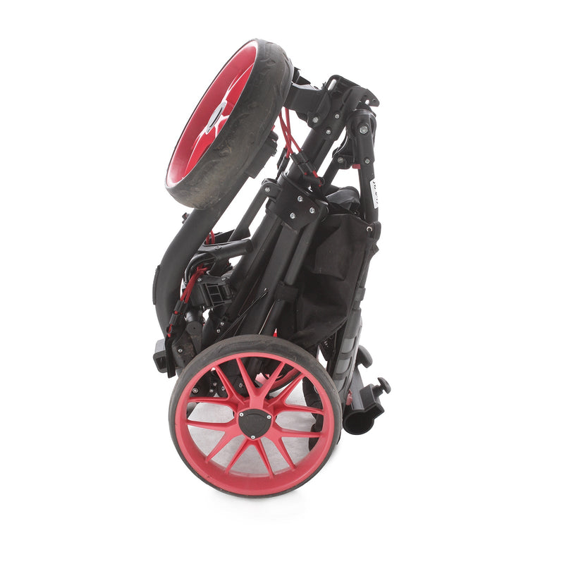 Druids 3-Wheel Push Trolley - Black/Red