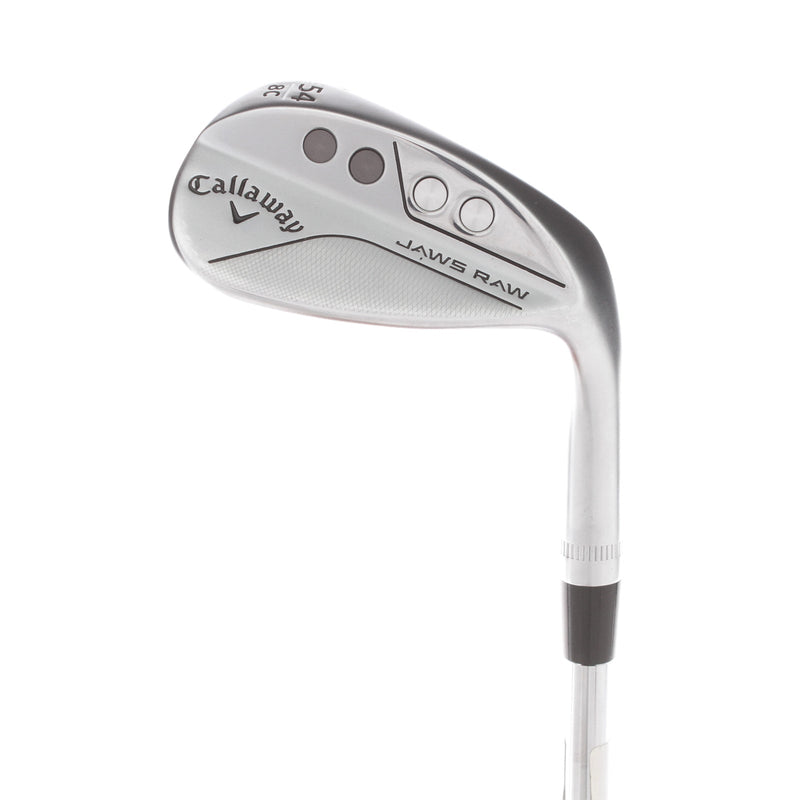 Callaway Jaws Raw Steel Mens Right Hand Sand Wedge   8 Bounce C Grind Wedge - Dynamic Gold Spinner 115