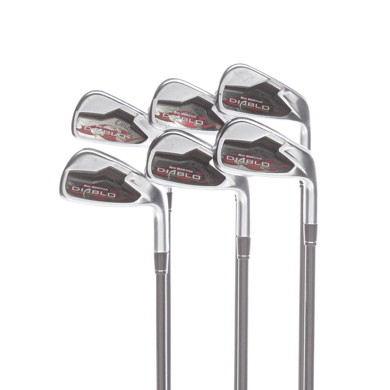 Callaway Big Bertha Diablo Graphite Mens Right Hand Irons 4-9 Regular - Callaway Diablo 75i