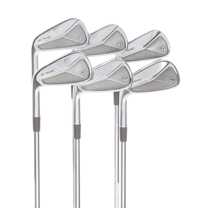 TaylorMade P7MC Steel Mens Left Hand Irons 5-PW Stiff - KBS Tour