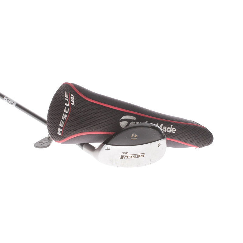 TaylorMade Rescue Mid Graphite Mens Right Hand 4 Hybrid  22*  Regular - TaylorMade Ultralite