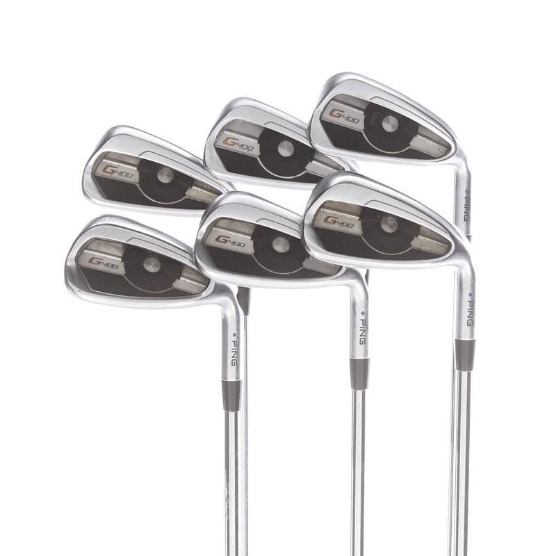 Ping G400 Steel Mens Right Hand Irons 5-PW Blue Dot 1* Upright Regular - Ping AWT 2.0