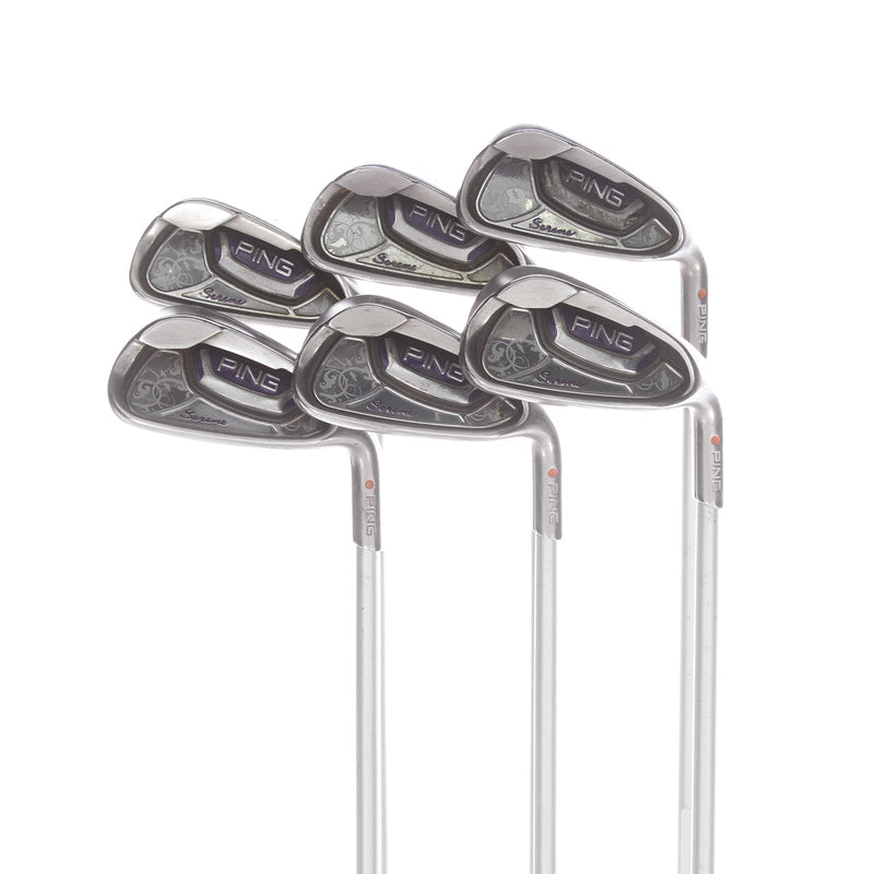 Ping Serene Graphite Ladies Right Hand Irons 5-PW Orange Dot 2* Flat Ladies - Ping ULT 210