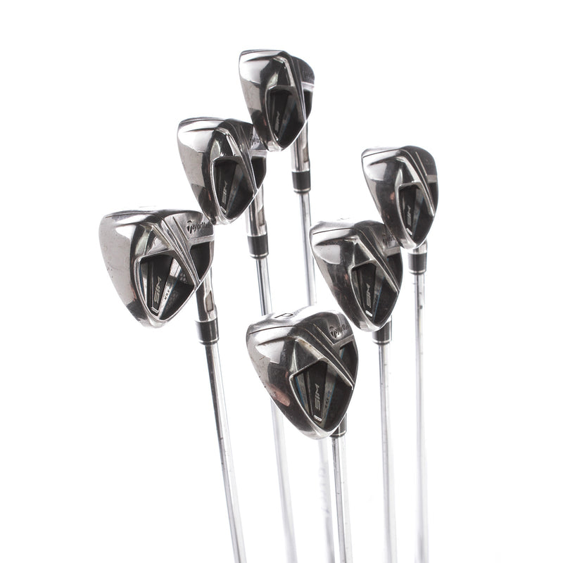 TaylorMade Sim Max Steel Mens Right Hand Irons 5-PW Stiff - Project X Rifle 6.0