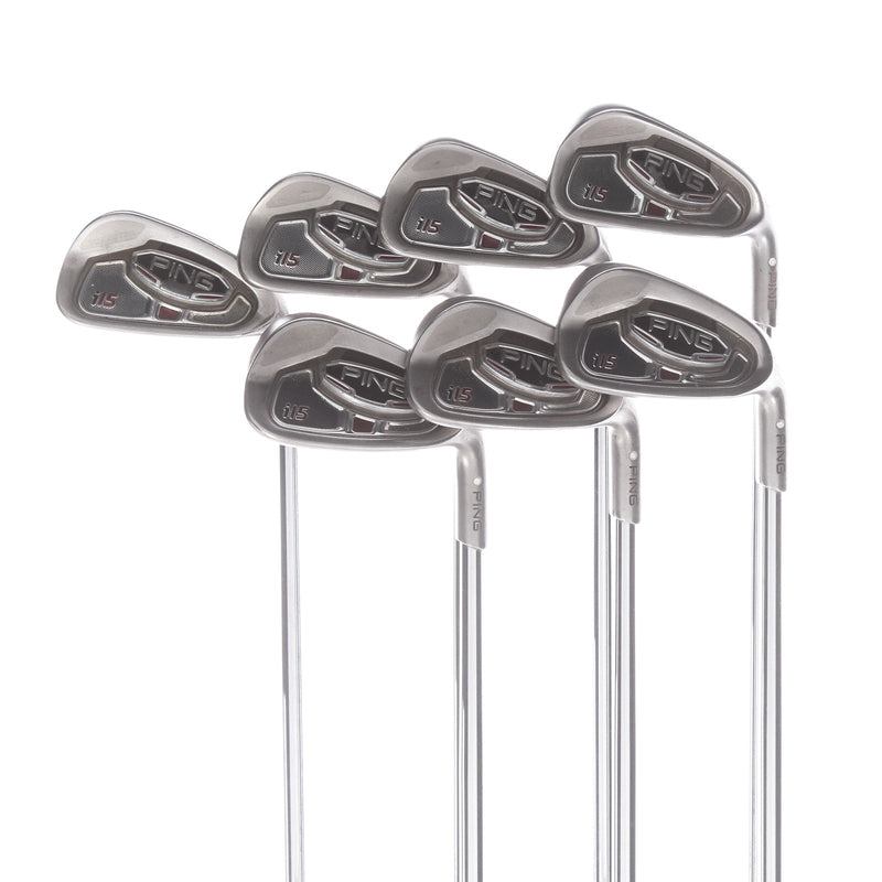 Ping i15 Steel Mens Right Hand Irons 4-PW White Dot Stiff - Ping AWT