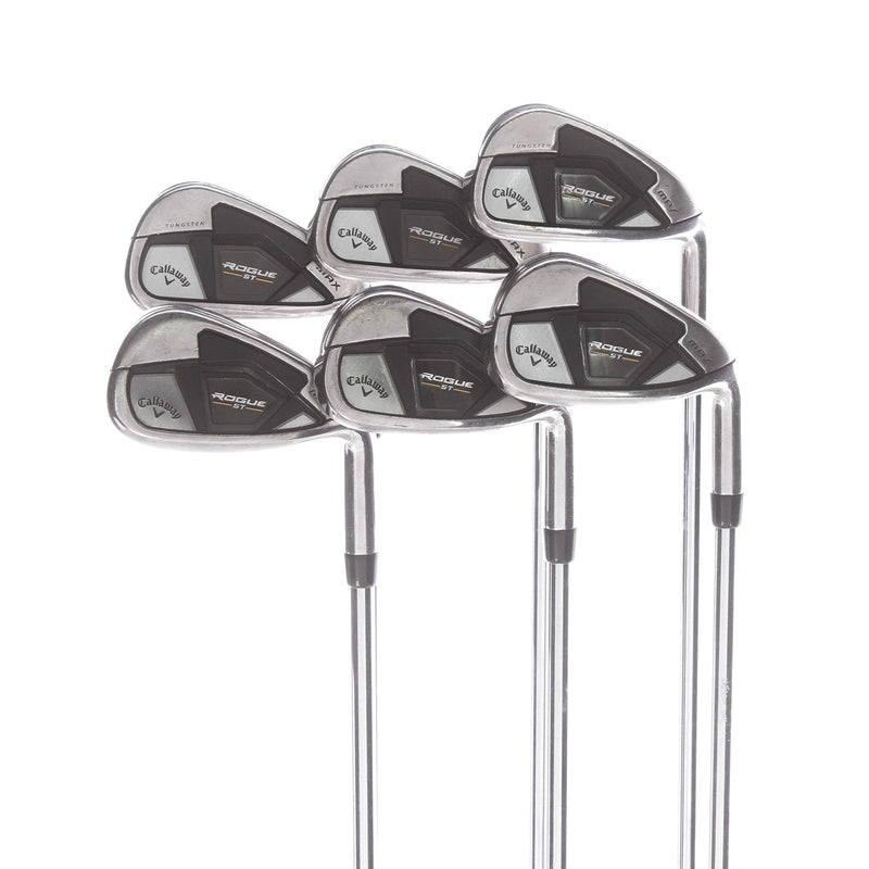 Callaway Rogue ST Max Steel Mens Right Hand Irons 5-PW Regular - True Temper Elevate MPH 95