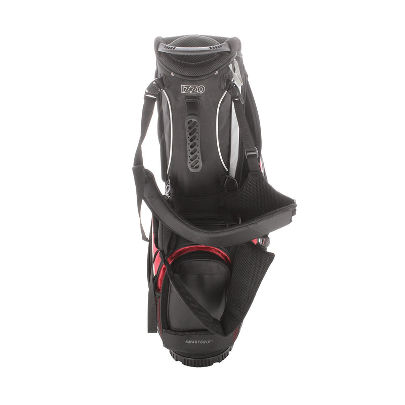 Izzo Stand Bag - Black/Red/White