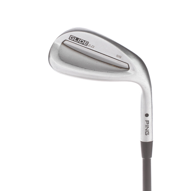 Ping Glide 2.0 Graphite Mens Right Hand Sand Wedge Black Dot 56* 12 Bounce SS Grind Stiff - Ping Alta CB