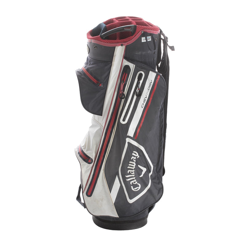 Callaway Chev 14 Dry Cart Bag - Grey/White/Red