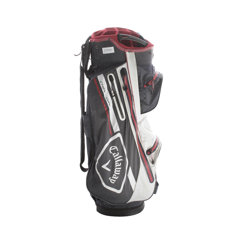 Callaway Chev 14 Dry Cart Bag - Grey/White/Red