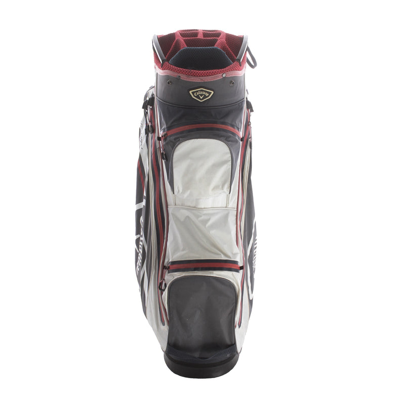 Callaway Chev 14 Dry Cart Bag - Grey/White/Red