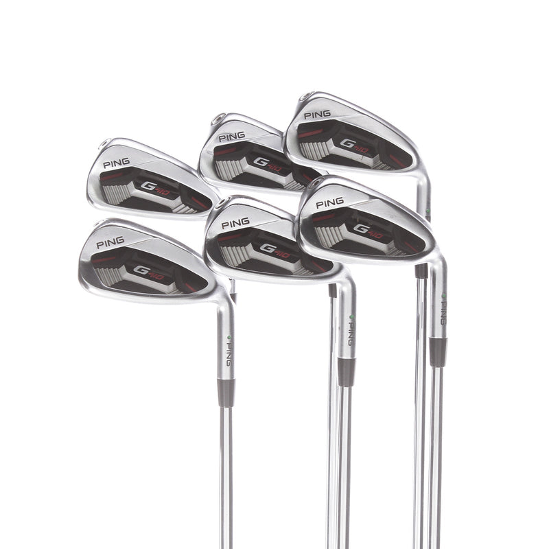 Ping G410 Steel Mens Right Hand Irons 5-PW Green Dot Regular - Dynamic Gold 105 R300