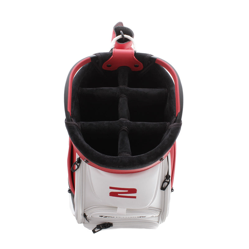 TaylorMade Stealth 2 Cart Bag - White/Red/Black